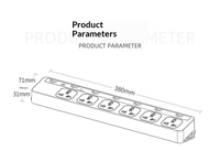 Intelligente Umweltfreundliche Aquarium-Steckdosenleiste, Bluetooth-App-gesteuerte 6-fach Steckdose 100W mit Zeitsteuerung und Messfunktion