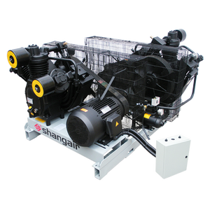 Pompe à air industrielle portable 09WM à piston, haute pression 30 bars, 1,2 m³/min, sans huile, économe en énergie, haute vitesse, refroidie par air - Product Image 3