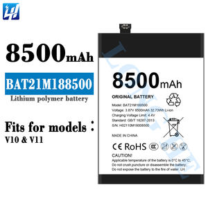Batterie Li-ion rechargeable haute capacité 3,87 V 8500 mAh BAT21M188500 pour <span class=keywords><strong>Doogee</strong></span> <span class=keywords><strong>V10</strong></span> V11 - Product Image 1
