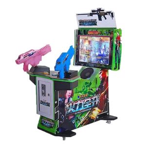Ultra Firepower 22 LCD Simulateur vidéo 3-en-1, Machine de jeu d'arcade de tir à deux joueurs pour enfants avec lampe LED 220V pour pousse-pièces - Product Image 1