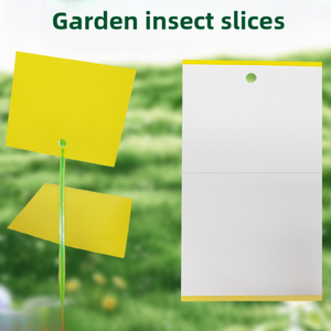 Trampa Adhesiva Plegable de Doble Cara para <span class=keywords><strong>Insectos</strong></span>, Amarilla, de Alta Adhesión, Lista para Enviar, con Diseño Dividido para Jardinería Doméstica y Plantación en Balcón - Product Image 3