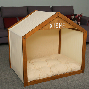 Solid wood dog crate furniture unique rare wood furniture