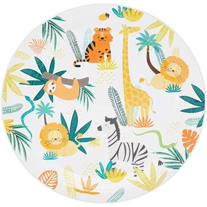 Platos de Papel con Temática de la Selva Damai, Platos Personalizados con Animales, Juego de Vajilla, Artículos para Fiestas de Cumpleaños Infantiles - Product Image 4