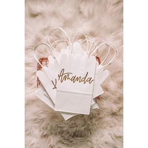 <span class=keywords><strong>la</strong></span> venta al por menor de <span class=keywords><strong>la</strong></span> fiesta de <span class=keywords><strong>la</strong></span> boda favor de <span class=keywords><strong>la</strong></span> tienda grande liso blanco artesanía de compras bolsa de papel kraft - Product Image 6