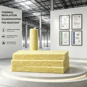 Isolation thermique en <span class=keywords><strong>fibre</strong></span> <span class=keywords><strong>de</strong></span> verre pour bâtiments métalliques UET Amérique du Nord, norme UL723, non inflammable, épaisseur 8 pouces, R25 - Product Image 1