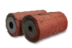 Cepillo giratorio <span class=keywords><strong>de</strong></span> rueda abrasiva con aleta <span class=keywords><strong>de</strong></span> <span class=keywords><strong>alambre</strong></span> <span class=keywords><strong>de</strong></span> 18 "x 12" para desbarbado <span class=keywords><strong>de</strong></span> metal - Product Image 3