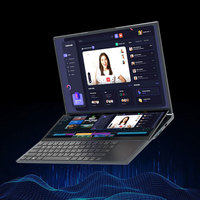 OEM Intel Dual-Screen 16" +14" Laptop Core I10855M 8GB RAM 256GB SSD Business-Laptop Win 11 1-Jahres-Garantie Englische Tastatur