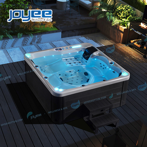 JOYEE Acrylique Carré Deluxe 6 <span class=keywords><strong>Personnes</strong></span> US balboa LED Backyard spa extérieur jacuzi Whirlpool Outdoor Big Hot Tub Spa à vendre - Product Image 2