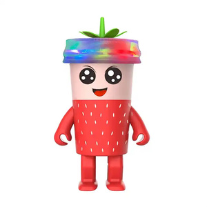 Vendita calda senza fili danza frutta Led altoparlante danza BT altoparlante carino Mini con bella forma di gatto lettore musicale OEM <span class=keywords><strong>MP3</strong></span> - Product Image 5
