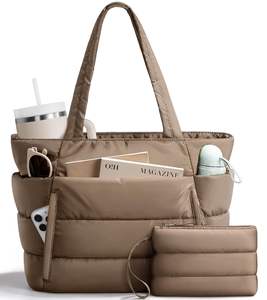 Bolso <span class=keywords><strong>de</strong></span> mano acolchado ligero impermeable para mujer, bolso <span class=keywords><strong>de</strong></span> hombro acolchado decorado con diamantes <span class=keywords><strong>de</strong></span> lujo para gimnasio <span class=keywords><strong>de</strong></span> <span class=keywords><strong>trabajo</strong></span>, para profesores <span class=keywords><strong>de</strong></span> enfermería - Product Image 5