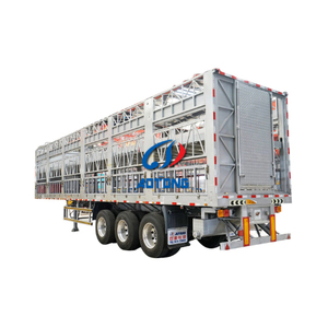 Semi-<span class=keywords><strong>remorque</strong></span> d'exportation personnalisée pour bétail, 3 essieux, avec clôture, pour le transport de bovins et de moutons, <span class=keywords><strong>vente</strong></span> directe usine - Product Image 5