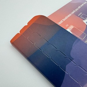 Custom Tear-Off Paperboard Credit <b>Card</b> Holder VIP Gift Box High-End Rectangle <b>Folder</b> Four-Color Printing Glossy Lamination - Product Image 4