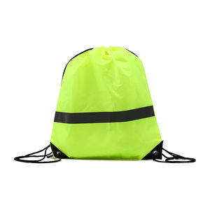 Yüksek kalite özel 420D <span class=keywords><strong>Polyester</strong></span> naylon İpli sırt çantası su geçirmez Logo ile spor çanta kullanımlık Cinch çuval - Product Image 4