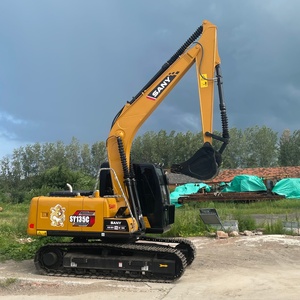 Excavadora SANY Usada al 95% Nueva, Excavadora de Segunda Mano SY135C de 13.5 Toneladas, Excavadora Mediana con Pocas Horas de Trabajo, Excavadora de Orugas con Certificación CE/EPA en Venta - Product Image 1