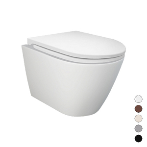 Inodoro Suspendido sin Borde, Color Gris Mate, 58 cm de Largo, 36.5 cm de Ancho, 38 cm de Altura - Product Image 1