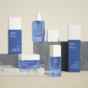 Ensemble de flacons de toner cosmétique en <span class=keywords><strong>verre</strong></span> dégradé carré de luxe, emballage pour soins de la peau et boîte - Product Image 4