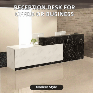 Mostrador de Recepción Moderno de Estilo Panel de Madera Convertible para Hotel, Hospital, Edificio de Oficinas e Instalaciones de Ocio - Uso Comercial - Product Image 2