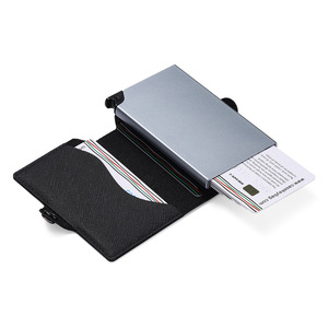 Casekey 2023 Design Anti-theft Rfid Protection Leather <b>Smart</b> <b>Wallet</b> Auto-eject Pop Out Credit Card Holder Billetera De Bolsillo - Product Image 4