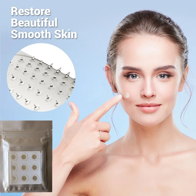 얼굴 여드름 반점 처리 빠른 치유 여드름 스티커를 위한 혁신적인 여드름 피부 Sare 제품 Microneedle Hyaluronic 헝겊 조각