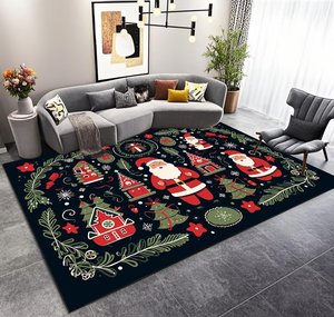 100% <span class=keywords><strong>polyester</strong></span> lớn phòng khách thảm và thảm sang trọng Faux lông thảm Fluffy Thảm giáng sinh đống xù xì thảm - Product Image 1