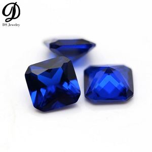 Newest Fashion Women Jewelry <b>Accessories</b> Square Shape Princess Cut 113# Color Blue Synthetic Spinel Sapphire Gemstone - Product Image 1
