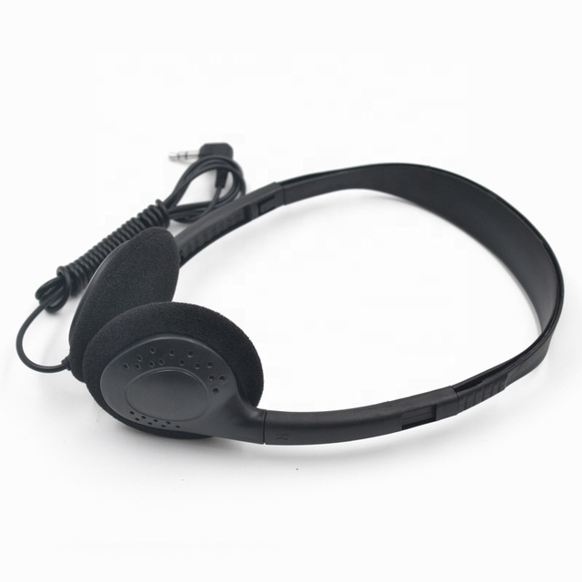 Customized Logo Active Noise Cancelling (ANC) Sports Headphones-Durable Lightweight Over-Ear Wired Kids Headphones LED Battery