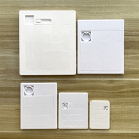 Mainan Promosi OEM Cetak Kustom Mini Puzzle Geser Plastik Permainan Blok Bergerak Persegi Puzzle Geser Kosong