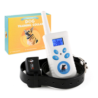 Paipaitek 3300ft Bestseller Haustierprodukt Anti-Bell-Schockhalsband Hundetrainingshalsband mit Fernbedienung