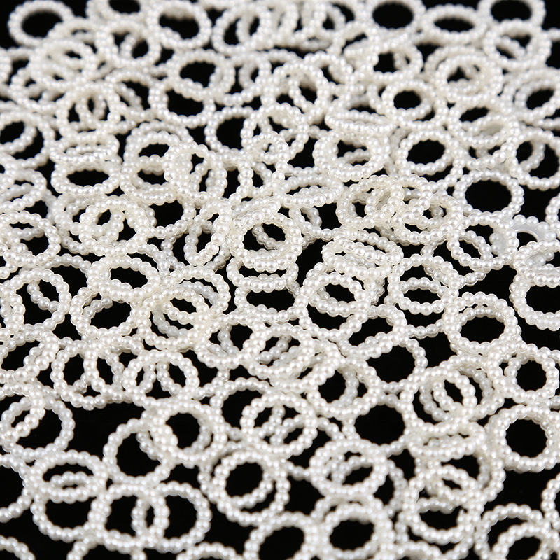 DIY Craft Necklaces Bracelets Earrings Rings Choker Jewelry Making 8mm 12mm 14mm White Bead Pearls Beads Loose Spacer Beads