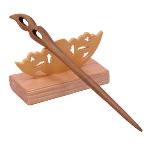 Venta al por Mayor de Pasadores para el Cabello a Precios Bajos, Accesorios para el Cabello para Mujer, Pasadores de Madera Vintage - Product Image 5