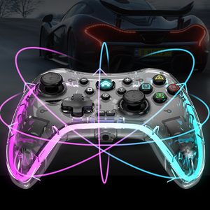 Mando RGB transparente para Nintendo Switch/<span class=keywords><strong>Android</strong></span> iso <span class=keywords><strong>Pc</strong></span>, mando inalámbrico Universal - Product Image 4