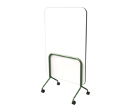 Écran de séparation de bureau interactif OMNI, cloison de bureau mobile avec surface d'écriture
