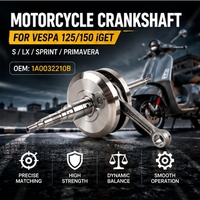 Pièces de vilebrequin de moto, vilebrequin de moteur pour Vespa S LX Sprint Primavera 125150 IGET, pièces et accessoires 1A0032210B
