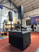 T.I Pro Audio contrôleur dj système de sons équipement dj partie haut-parleur boîte 1800w mélangeur 8 pouces haut-parleurs supérieurs