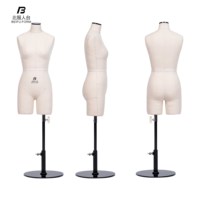 Beifuform 1/2 échelle Mini femme factice avec jambes pour vêtement école de créateurs étudiants et mannequin de couture