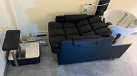 Chaise de salon de coiffure confortable avec lavabo en céramique, mobilier de beauté pour salon, évier de salon pour lavage de cheveux, vente en gros d'usine, vente chaude