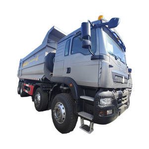 รถดัมพ์ใหม่ Sinotruck HOWO TX สีเทา 400 แรงม้า 8x4 พร้อมเครื่องปรับอากาศสำหรับขาย - Product Image 1