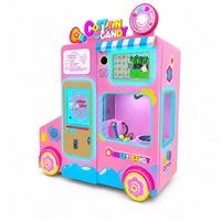 Machine à Barbe à Papa Automatique avec Robot de Façonnage de Fleurs et Distributeur de Bâtonnets en Papier, Équipement pour Attractions de Salles d'Arcade