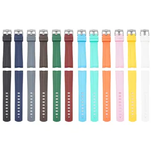 12 Colors Watchband 20mm Wrist Watch Bands Curved End TPU Rubber Strap For Omega X Swatch Moon Watch Moonswatch Strap