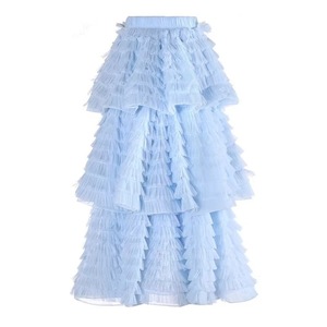 Personalizza gonna <span class=keywords><strong>in</strong></span> <span class=keywords><strong>Tulle</strong></span> da donna alla moda da donna a vita alta Maxi <span class=keywords><strong>gonne</strong></span> Tutu <span class=keywords><strong>in</strong></span> <span class=keywords><strong>Tulle</strong></span> <span class=keywords><strong>lunghe</strong></span> - Product Image 5