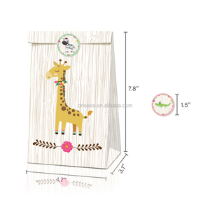 Huancai-bolsas de fiesta de animales para niños, bolsas de estilo indio, Selva, bosque, 24 paquetes - Product Image 2