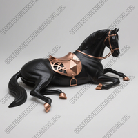 Produits personnalisés Statue de cheval en résine Décoration animale Accueil Hôtel à vendre