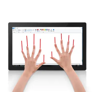 13.3 15 17 21.5 인치 산업용 터치 스크린 모니터 안드로이드 패널 PC VGA 입력 USB 터치 산업 모니터