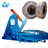 Machine de découpe de pneus industrielle 4000 mm pour flancs de pneus OTR, machine de découpe de pneus usagés à vendre