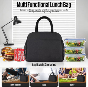 Bolsa Térmica para Almuerzo Oxford 300D de Poliéster Unisex de 8L (Cierre de Cremallera Negro) para Fiestas, Picnics y Viajes - Product Image 3
