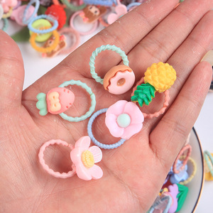 Elastici per Capelli per Bambine, Modelli Misti, Stile Fiore e Cartone Animato, Fascia Elastica per Capelli - Product Image 3