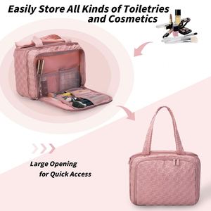 Sac de toilette multifonctionnel pour voyage avec séparation humide/sec pour un rangement organisé des articles de beauté - Product Image 3