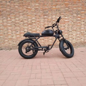 Vélo électrique rétro vintage à pneus larges de 20 pouces avec batterie amovible à vendre - Product Image 2