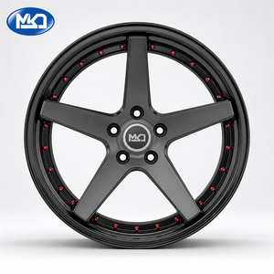 Roda de Liga Forjada de <span class=keywords><strong>20</strong></span> Polegadas 5x114.3 com Acabamento Preto Fosco para Sedan Esportivo de Luxo, OEM ODM com Logotipo Personalizado - Product Image 2