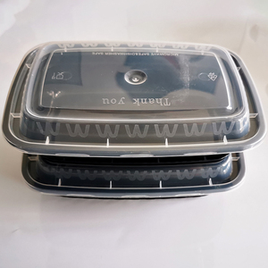 Suministro de fábrica 24 oz Microondas desechable Plástico PP Restaurante Contenedores Tapa Inyección <span class=keywords><strong>rectangular</strong></span> Contenedores de comida para llevar - Product Image 3